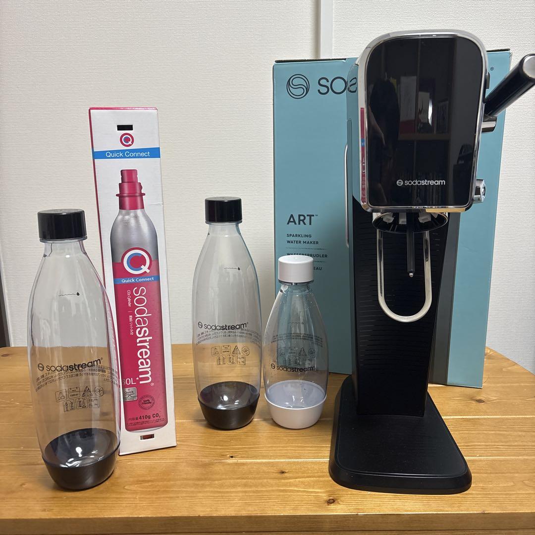 値段交渉可 sodastream ART 炭酸ガス2本 ボトル3本 値段交渉可 sodastream ART 炭酸ガス2本 ボトル3本