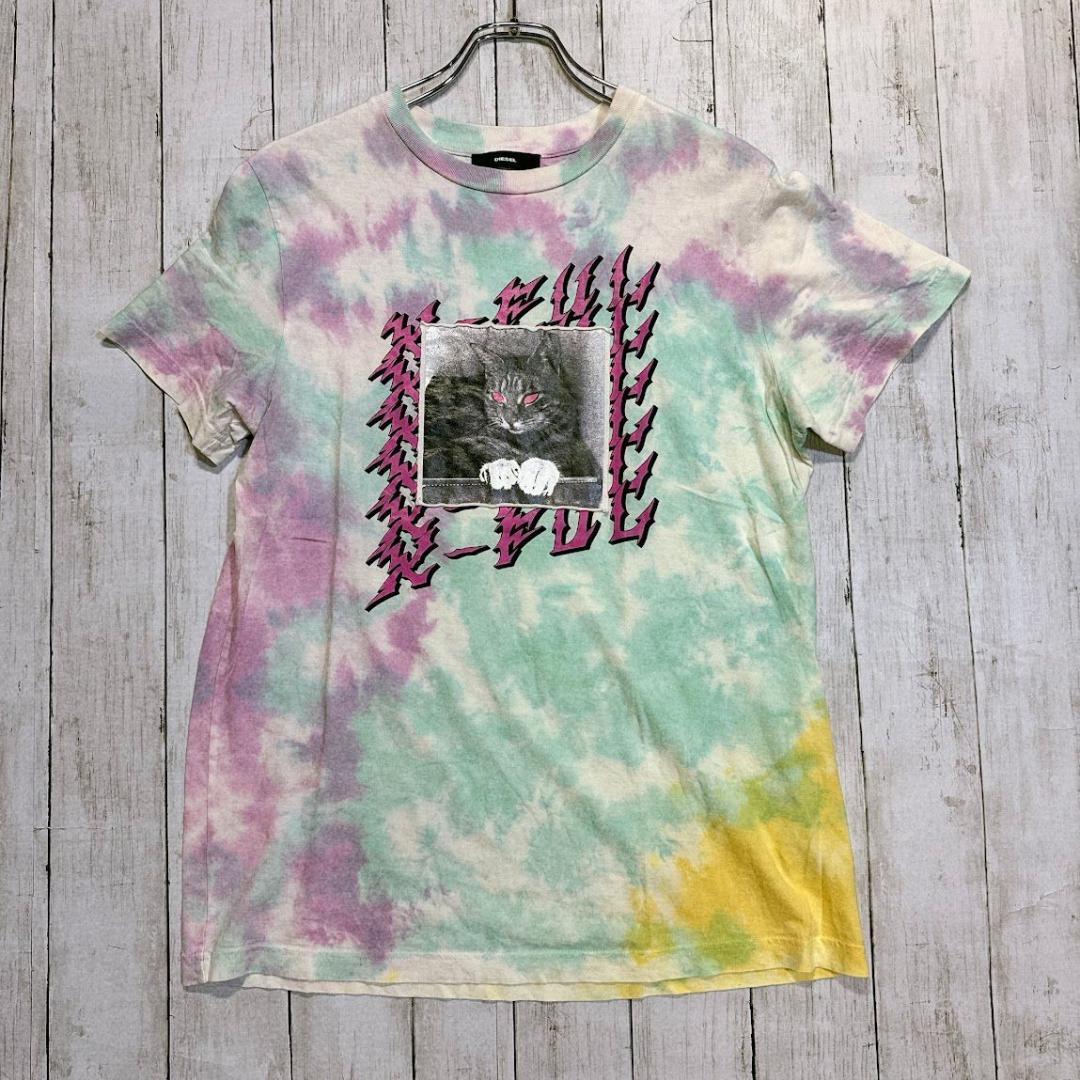 g234 DIESEL ディーゼル Tシャツ 半袖 猫 希少 niko∞2525