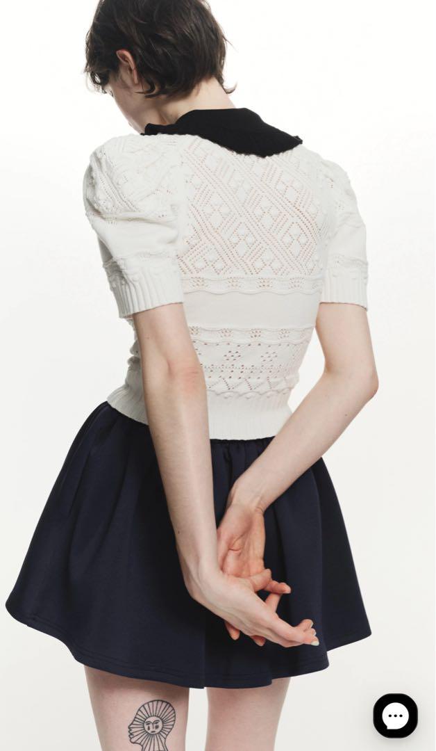 BIBIY. MADE | EMILIA COLLAR KNIT BLACK｜Bibiy.