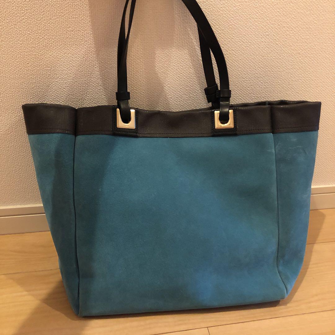 良品】FURLA フルラ ラピス トートバッグ ターコイズ