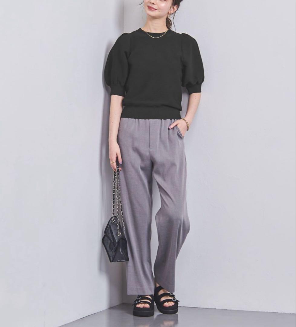 UNITED ARROWS パフスリーブガーターニット