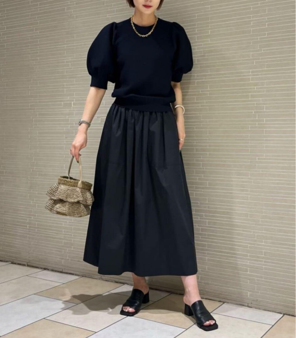 UNITED ARROWS パフスリーブガーターニット
