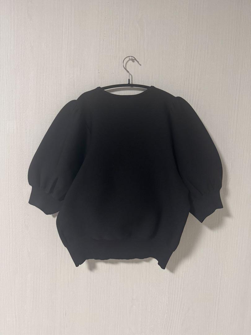 UNITED ARROWS パフスリーブガーターニット