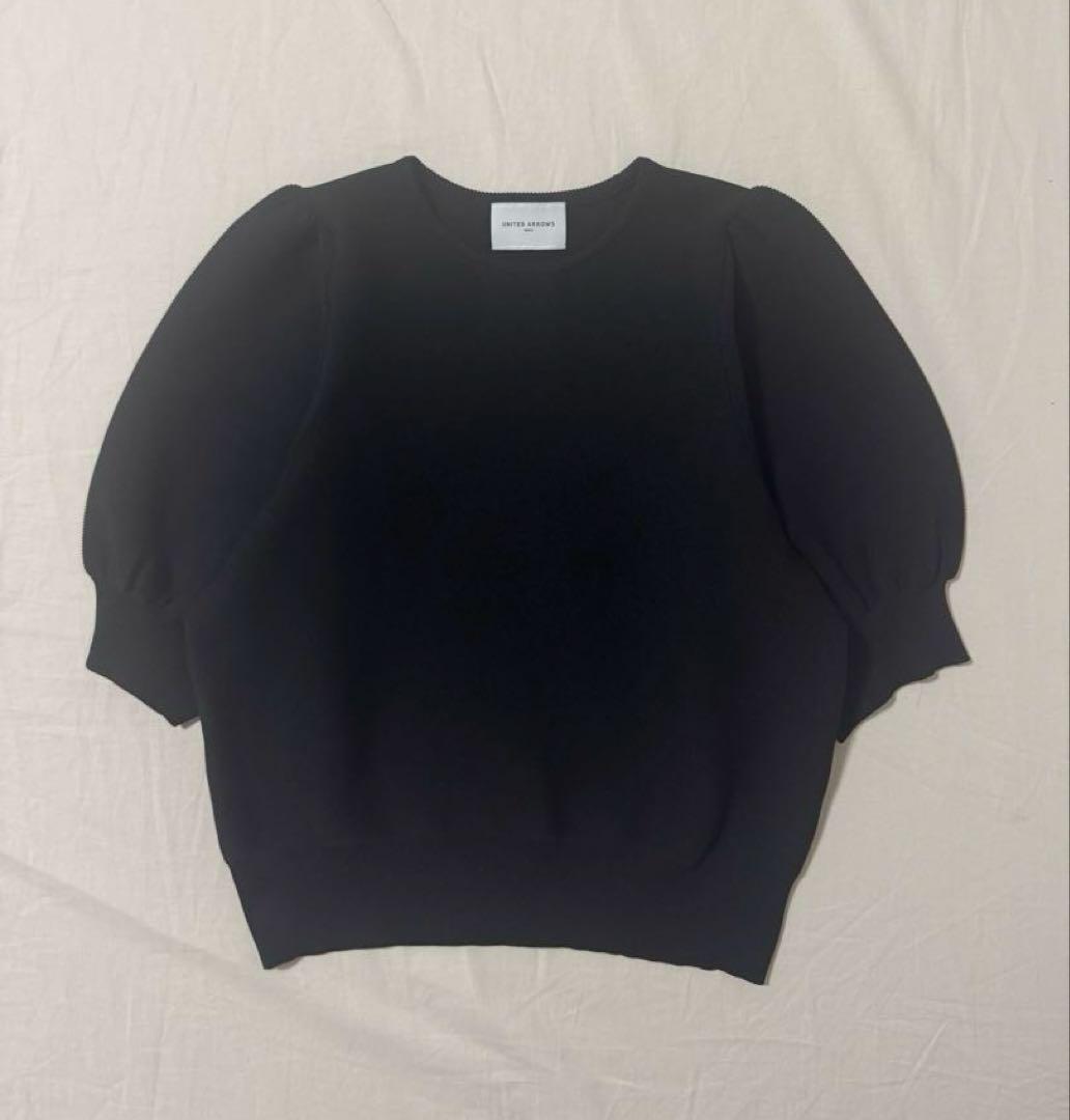UNITED ARROWS パフスリーブガーターニット
