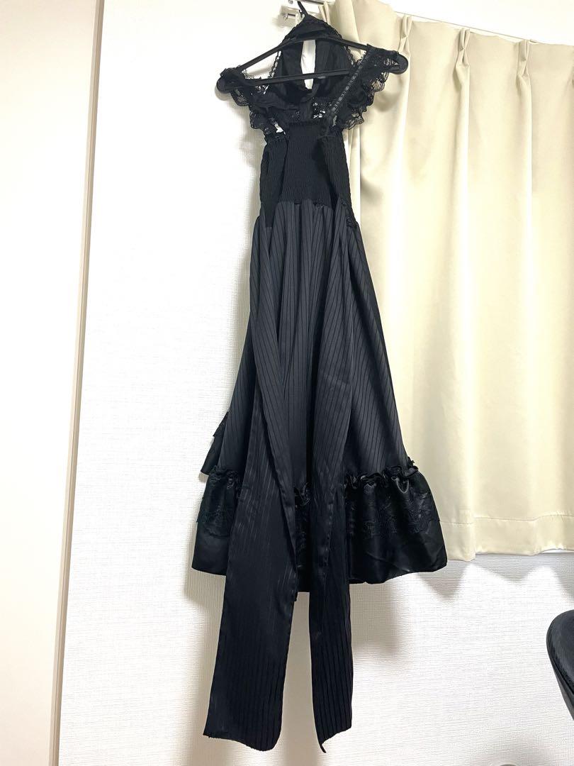 MAJOH フリルカラーフィッシュテールドレス