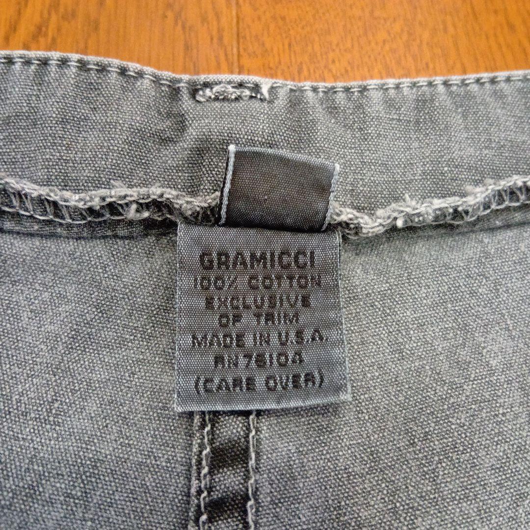 Gramicci グレー ワイドレッグチノパン（旧タグ）