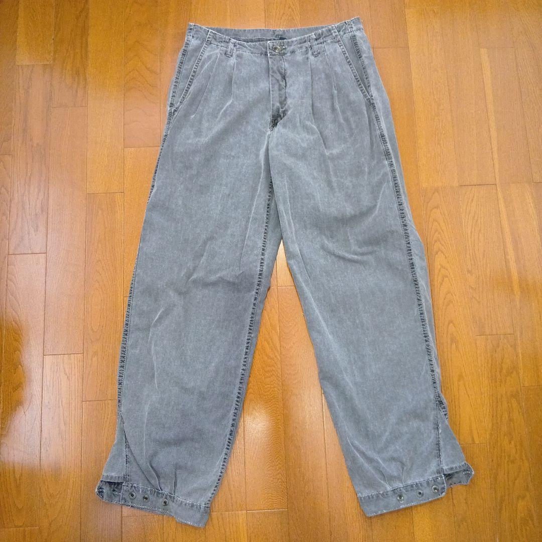 Gramicci グレー ワイドレッグチノパン（旧タグ）