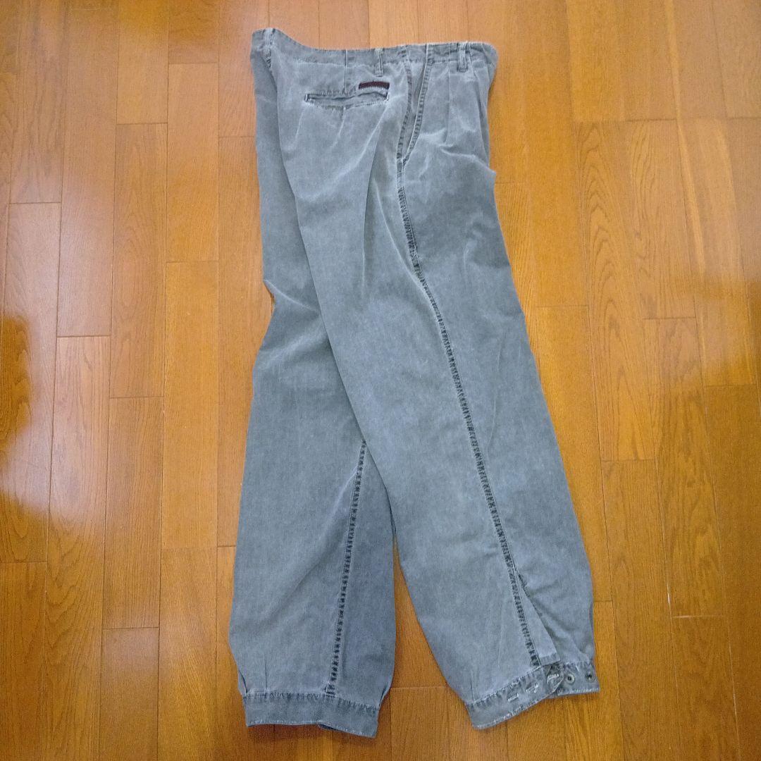 Gramicci グレー ワイドレッグチノパン（旧タグ）