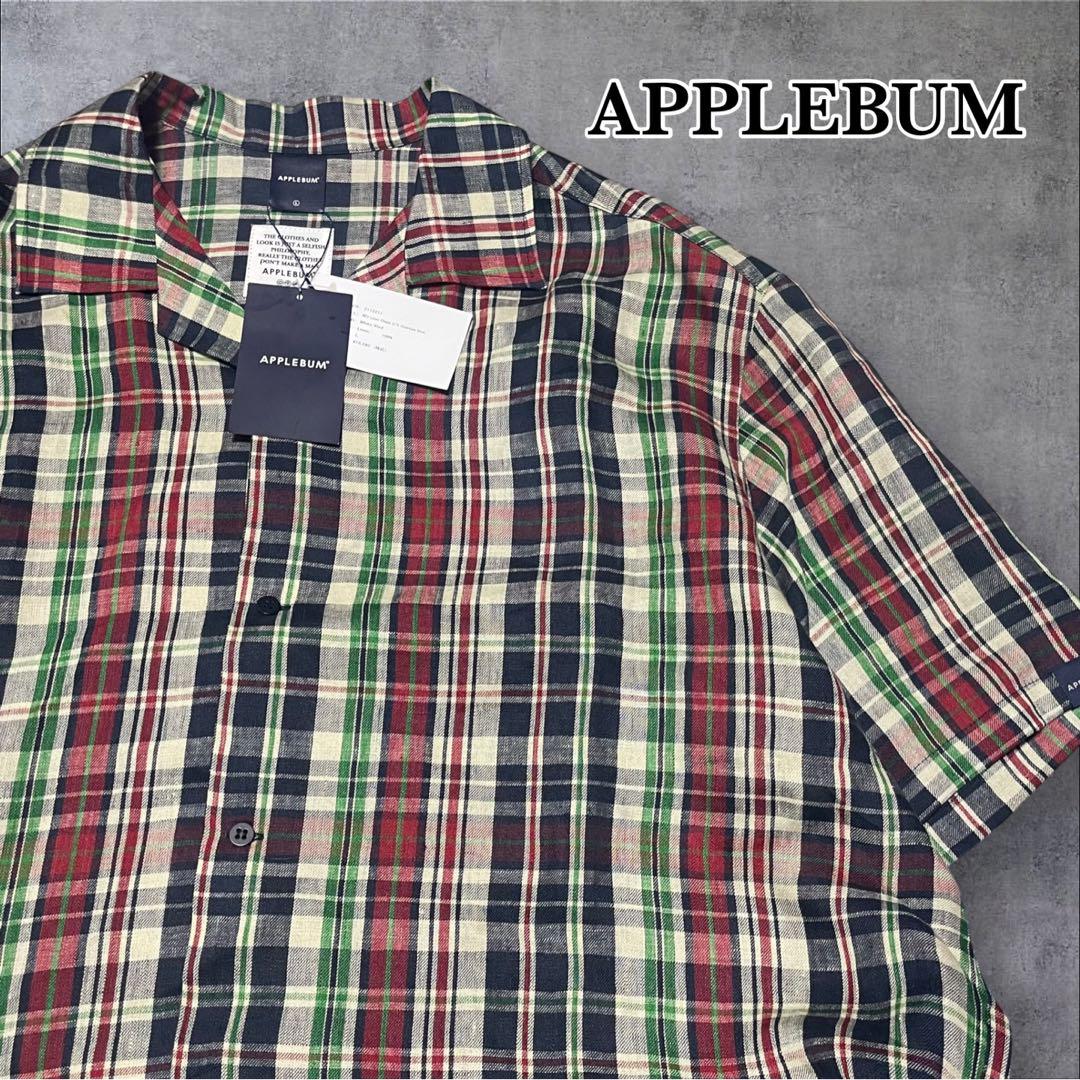 APPLEBUM 90's Linen Check Oversize SH