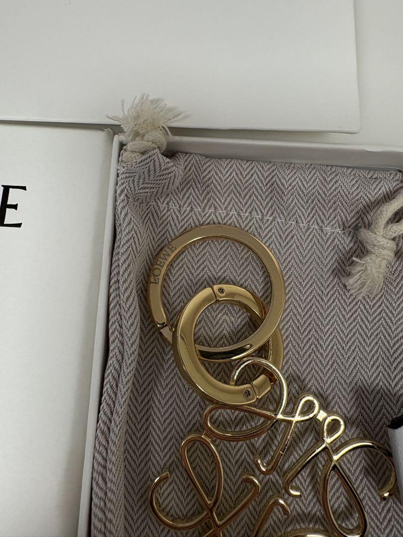 LOEWE ゴールドロゴキーホルダー
