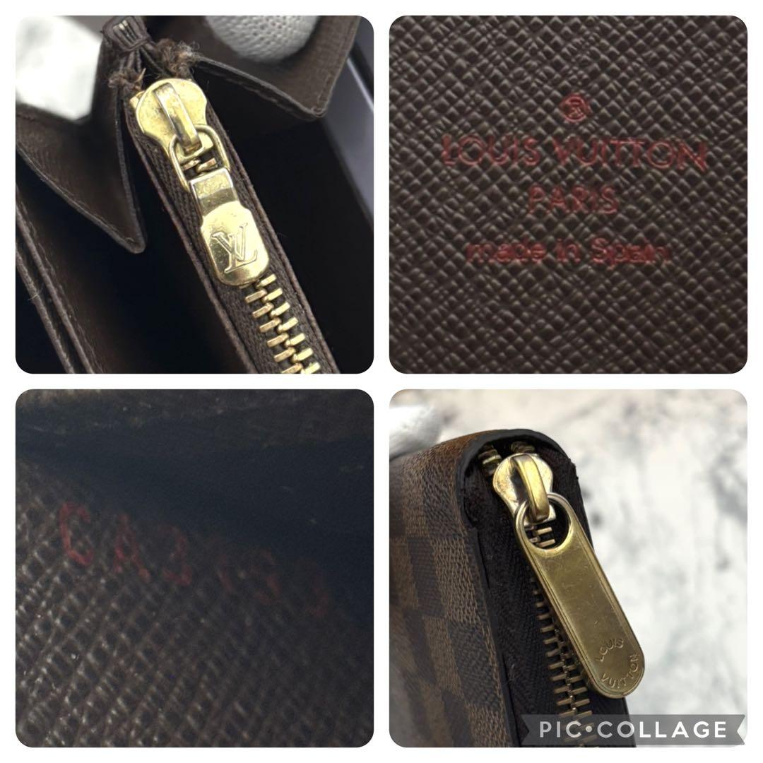 LOUIS VUITTON ヴィトン ダミエ ジッピーウォレット 財布　保存袋付 今だけ限定！ルイヴィトン ジッピーウォレット ダミエ 正規品