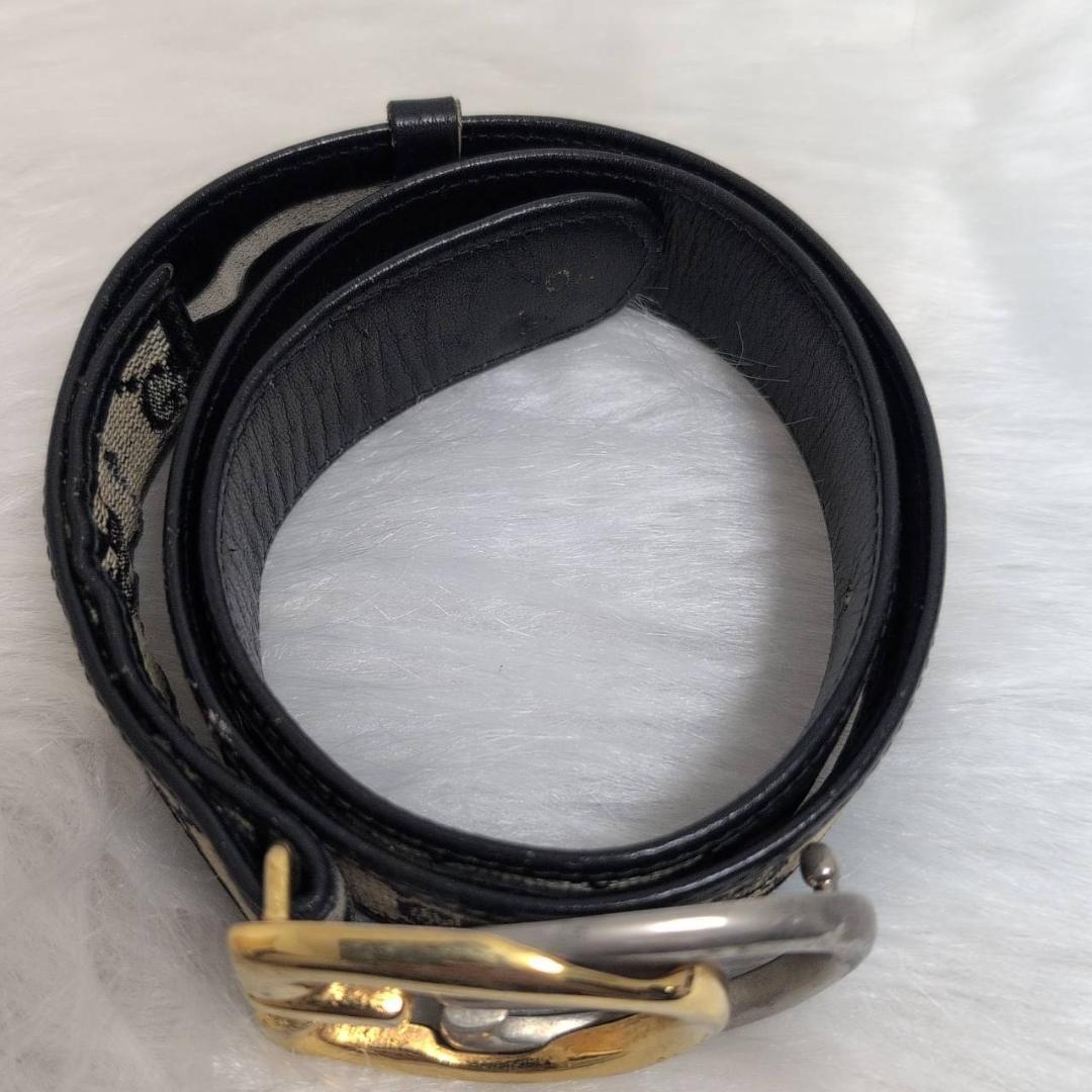 【美品】 GUCCI ベルト GG インターロッキング キャンバス ダブルG