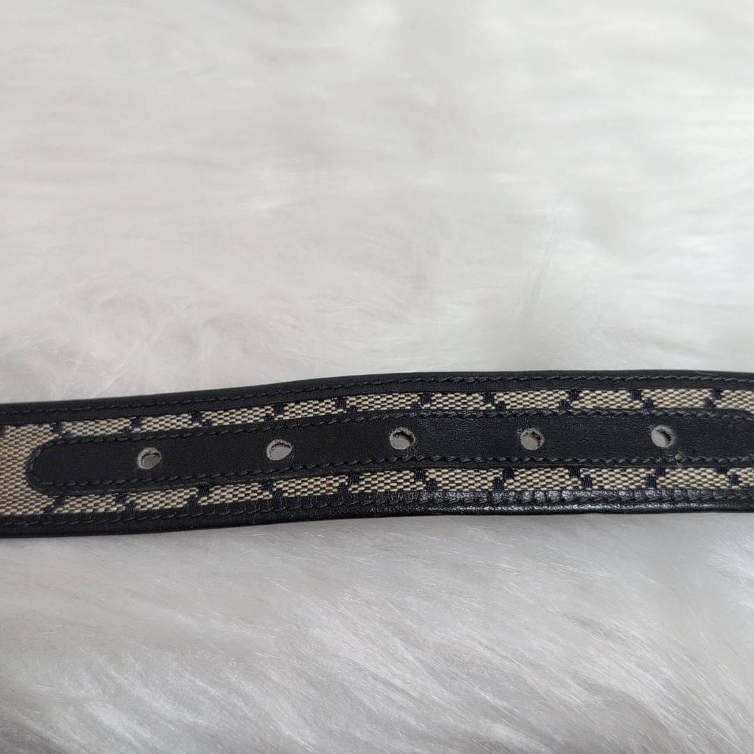 【美品】 GUCCI ベルト GG インターロッキング キャンバス ダブルG