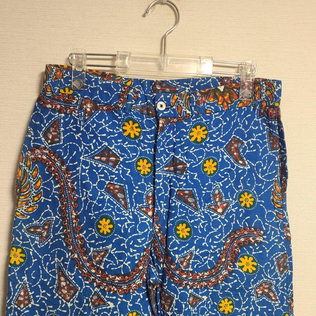 ビーバー ハーフパンツ ショートパンツ 総柄 S イギリス製 カラフル 総柄