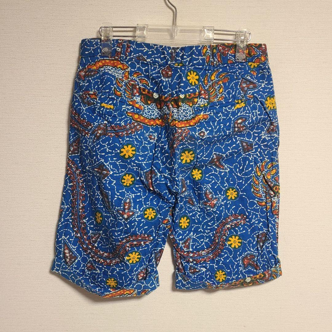 ビーバー ハーフパンツ ショートパンツ 総柄 S イギリス製 カラフル 総柄