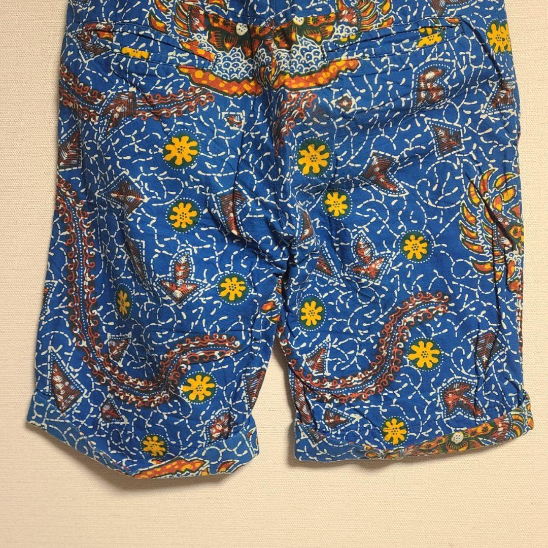 ビーバー ハーフパンツ ショートパンツ 総柄 S イギリス製 カラフル 総柄