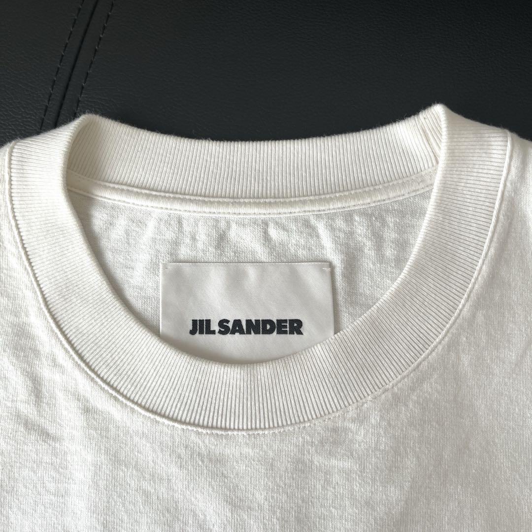 Jil Sanderプリントロゴ コットンジャージーTシャツ XXL