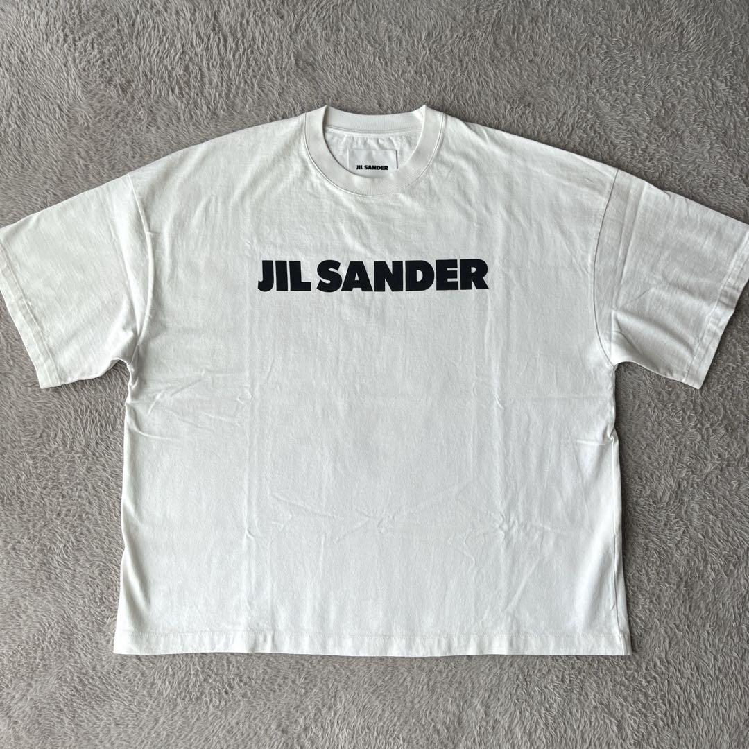 Jil Sanderプリントロゴ コットンジャージーTシャツ XXL