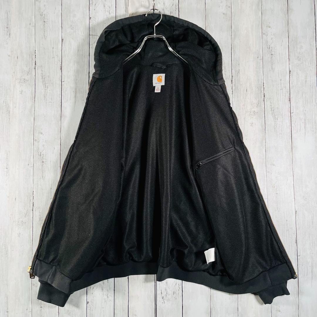 メキシコ製 カーハート フルジップパーカー フーディ ブラックXL相当104 carhartt - メキシコ製 カーハート フルジップパーカー フーディ