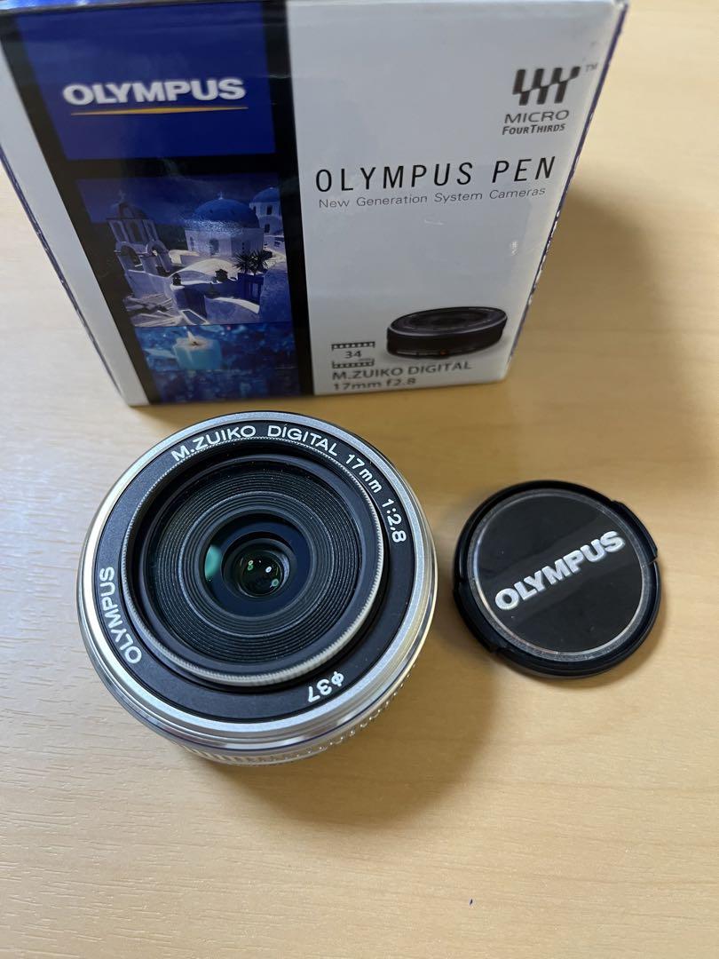 ＊美品＊OLYMPUS M17F2.8 シルバー マイクロフォーサーズ レンズ