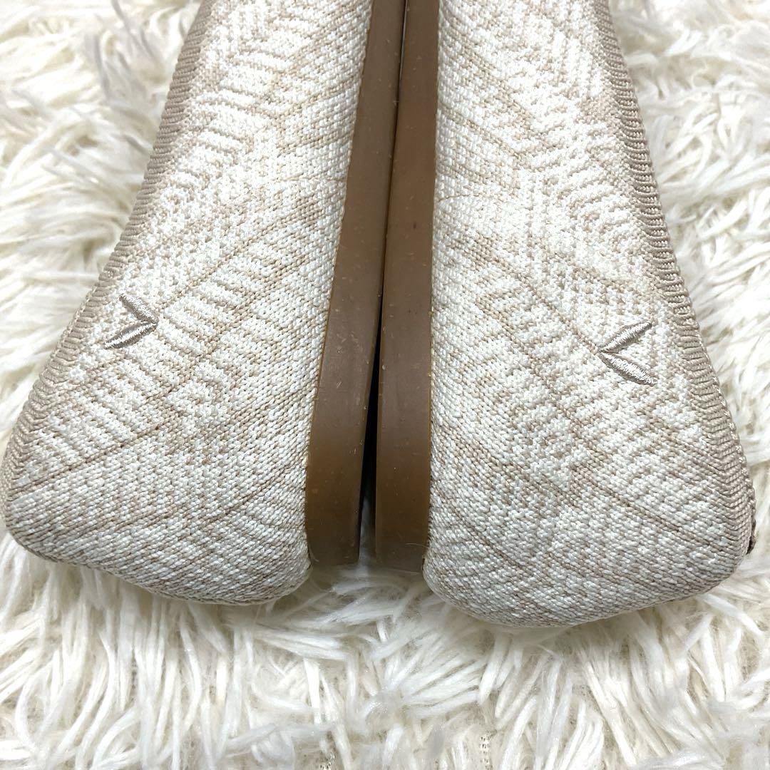 VIVAIA ポインテッドトゥ　ヘンプシリーズ　フラットシューズ　37.5