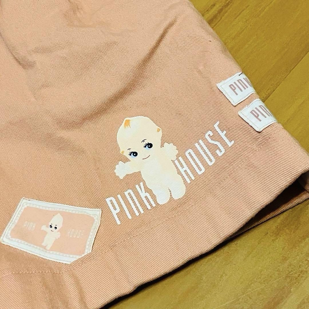 PINK HOUSE ショートパンツ キューピー ギンガムチェック ロゴワッペン PINK HOUSE ショートパンツ キューピー ギンガムチェック ロゴ