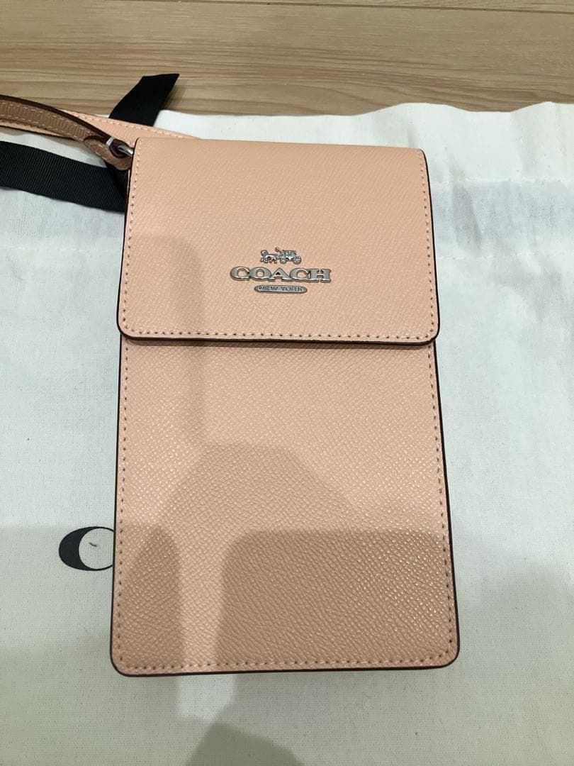【極美品】COACH コーチ ショルダーバッグ　クロスボディ ピンク　保存袋付き_1