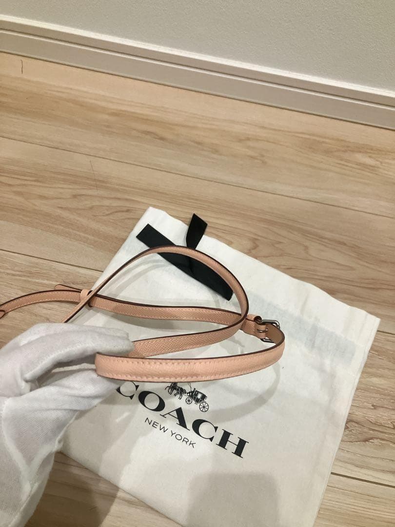 【極美品】COACH コーチ ショルダーバッグ　クロスボディ ピンク　保存袋付き_3