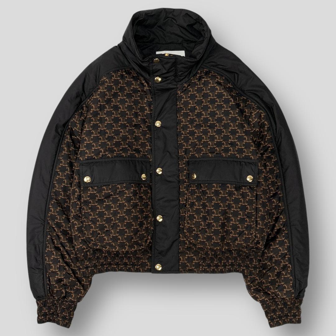 【CELINE】セール!トリオンフ キルト ボンバージャケット 極美品 CELINE 22AW トリオンフ モノグラムプリント ジャケット
