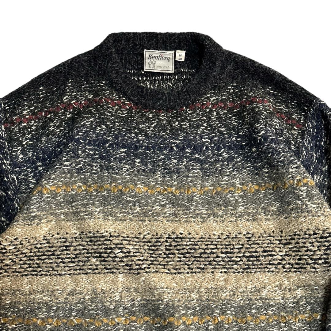 希少【Euro vintage】イタリア製 80s 90s ビンテージニット