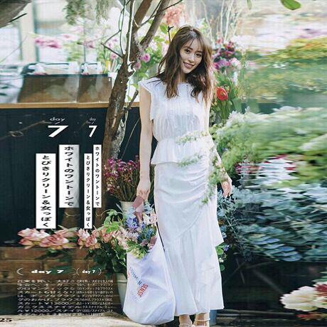 海外希少【PRADA】トライアングルロゴ ペンシル ミディ スカート