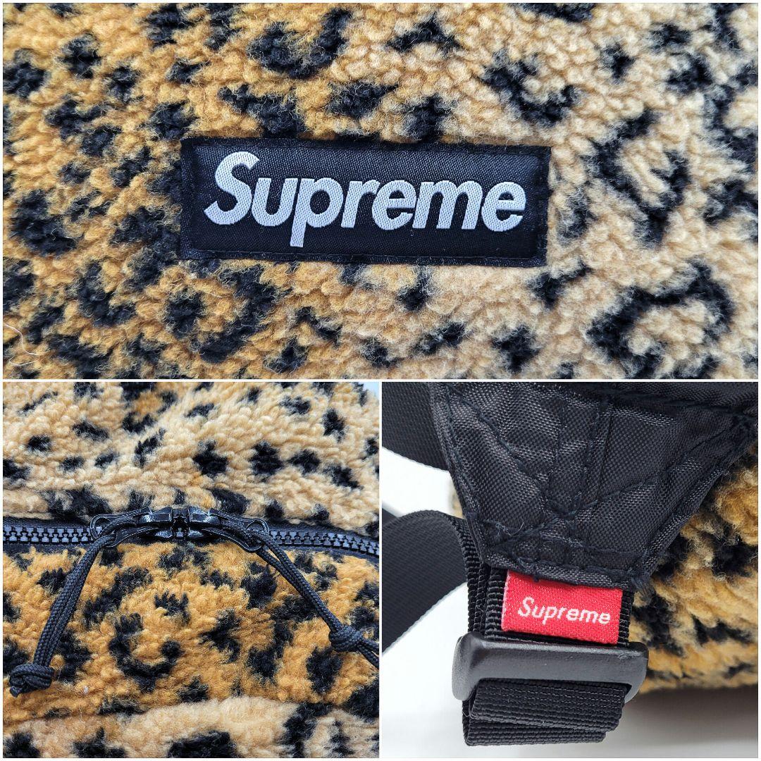 未使用級】Supreme リュック ボア レオパード ヒョウ柄 大容量 未使用級】Supreme リュック ボア レオパード ヒョウ柄 大容量