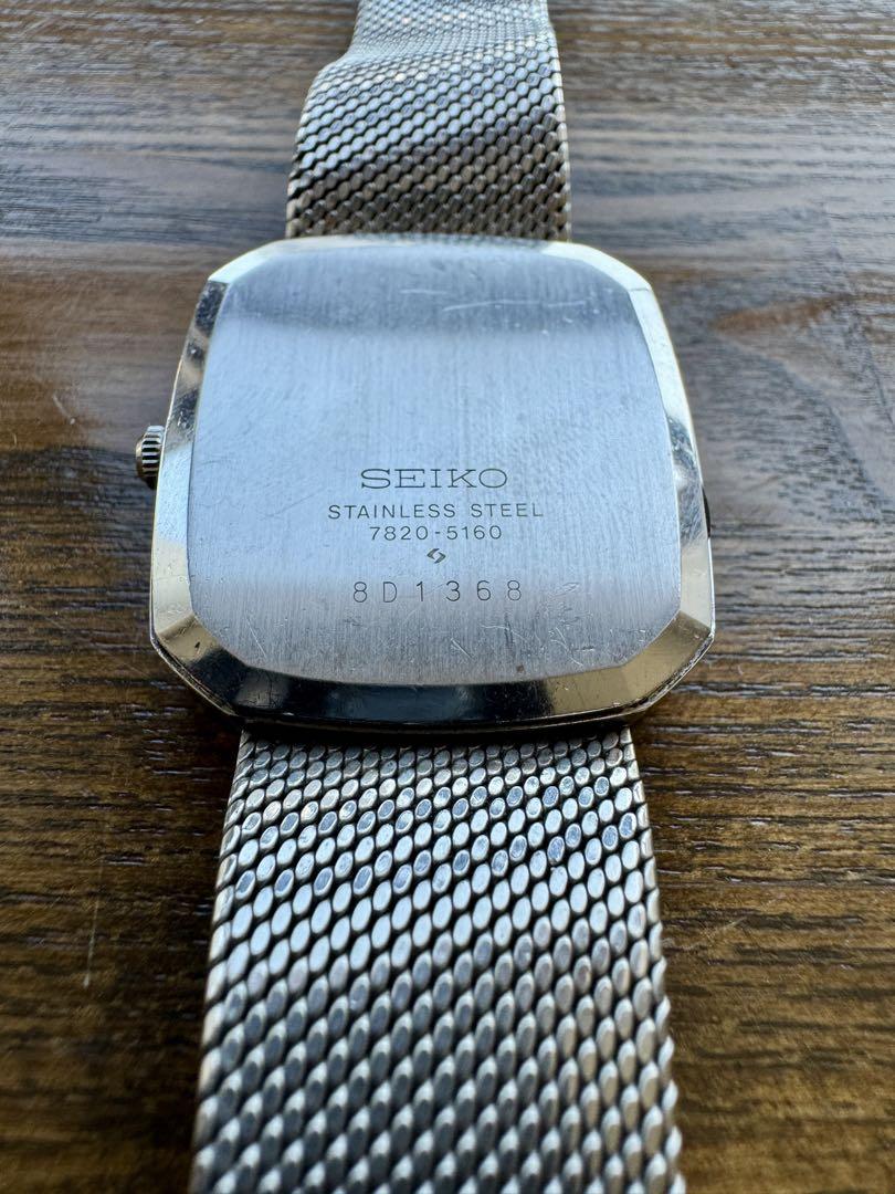 SEIKO QUARTZ 八角形時計 メッシュバンド SEIKO クォーツ 八角形 時計 金属ベルト レディース - メルカリ