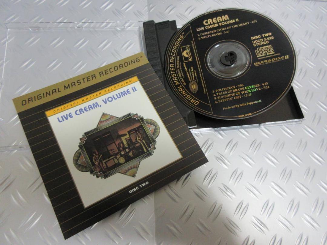 ★CREAM /LIVE CREAM & Ⅱ★クリーム◇MFSL◇GOLD CD