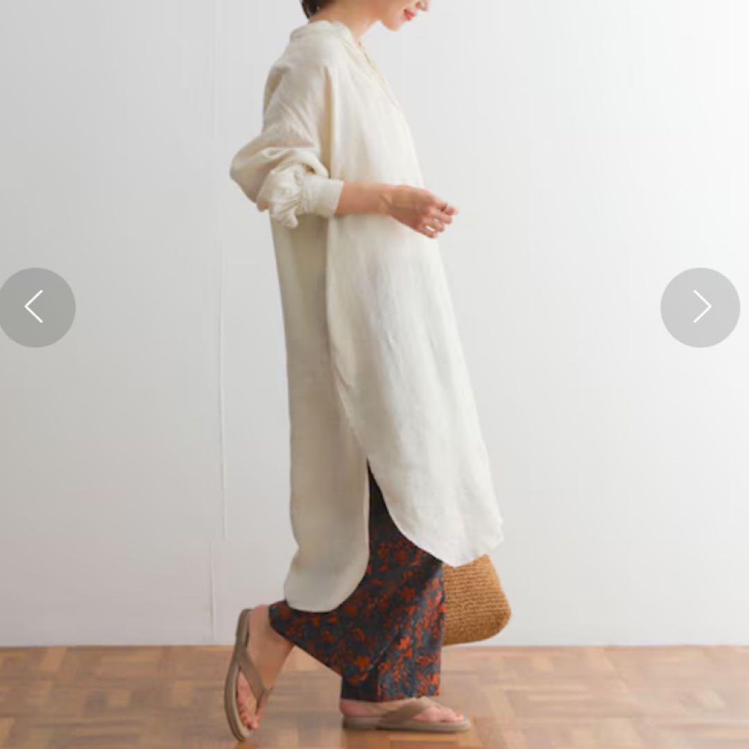 URBAN RESEARCH DOORS リネンギャザーワンピース【2023】