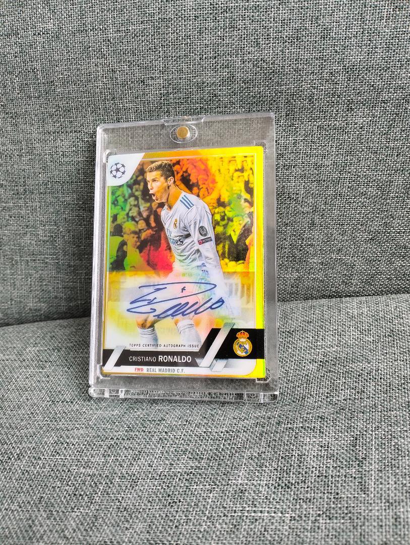 入園入学祝い クリスティアーノロナウド Topps レアルマドリード サインカード 記念グッズ
