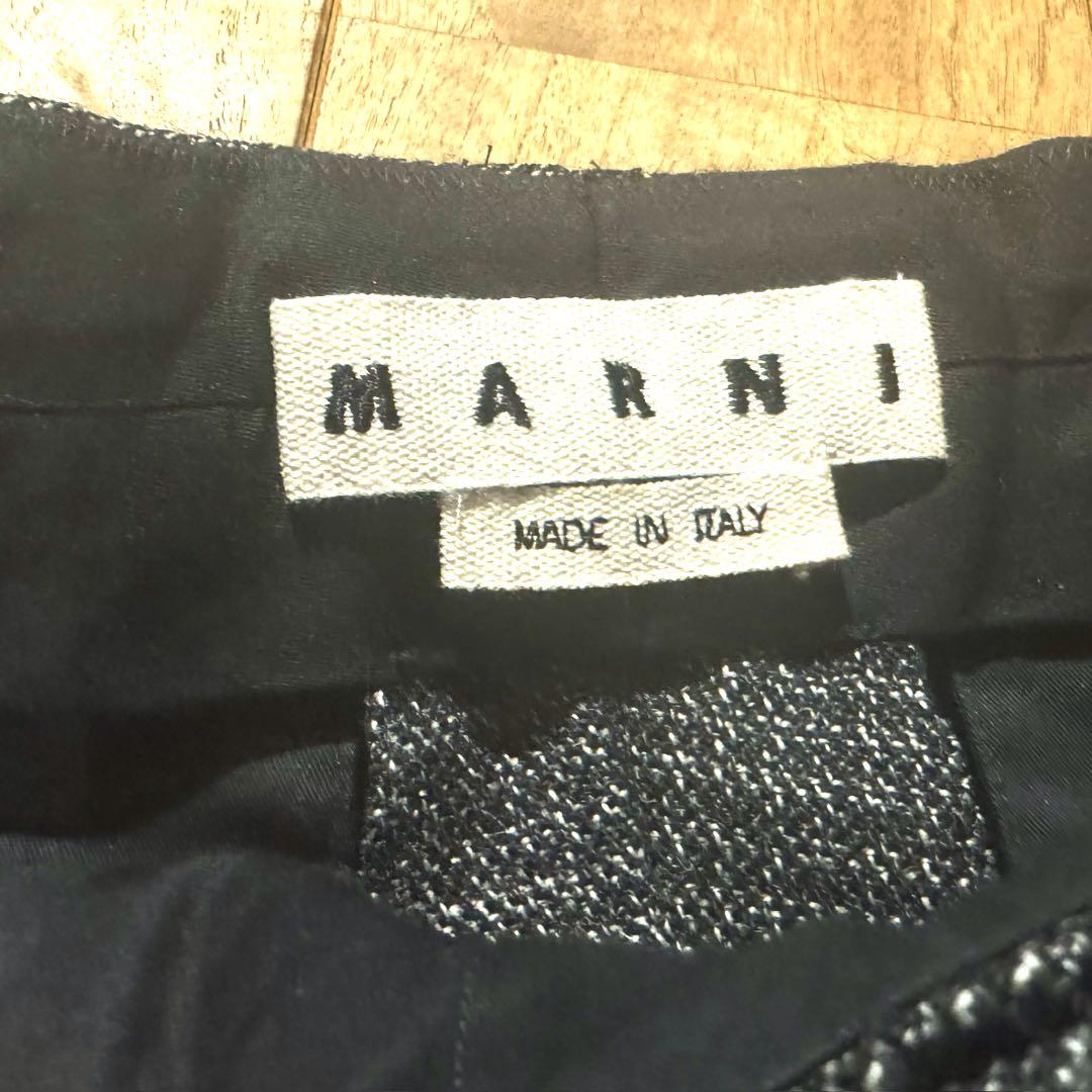 パンツ MARNI tweed straight trousers