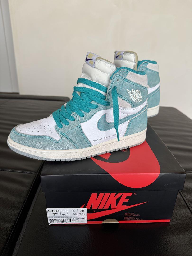 NIKE AIR JORDAN 1 TURBO GREEN　25cm 中古完品 Nike Air Jordan 1 Retro High OG 