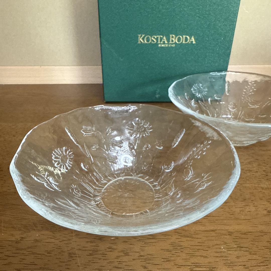 KOSTA BODA ULLAコスタボダ　ウラ　デザート椀2個　ボウル　未使用品