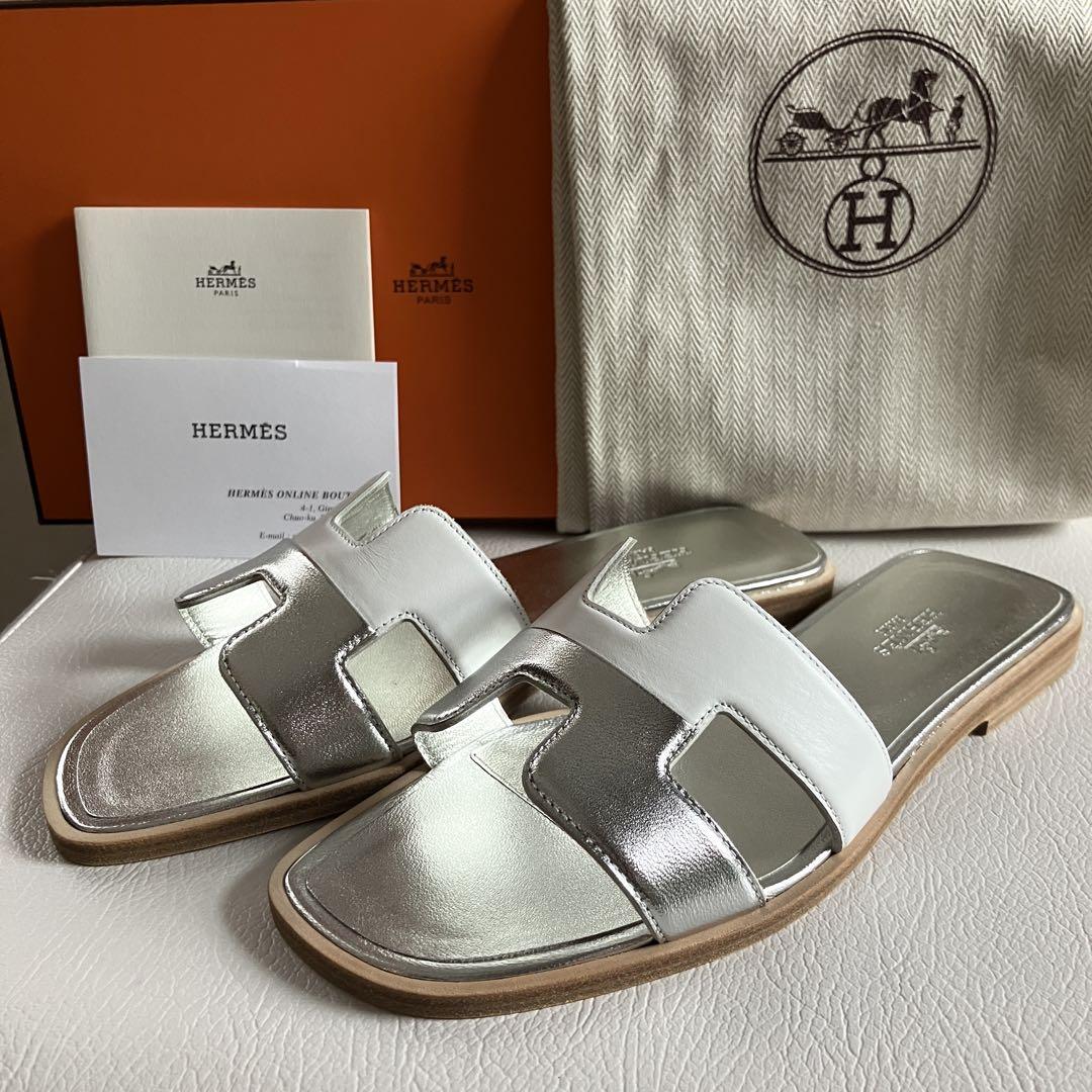 ★際立つおしゃれ★【HERMES】オラン サンダル バイカラー 20081724_1.jpg