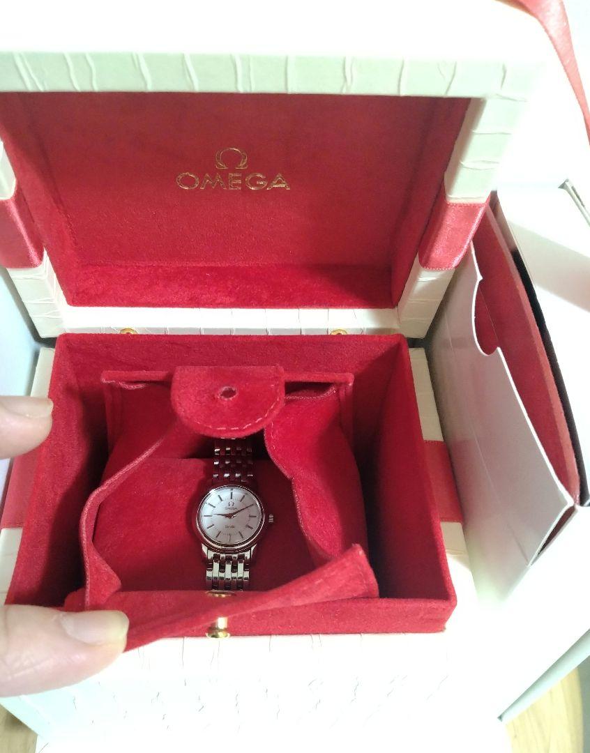 OMEGA シルバー アナログ時計動作確認不明