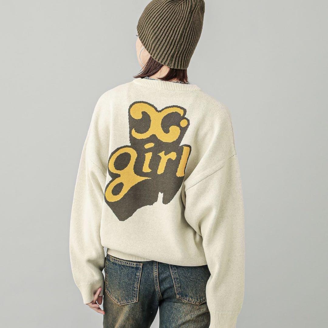 オーバーサイズニット セーター x-girl