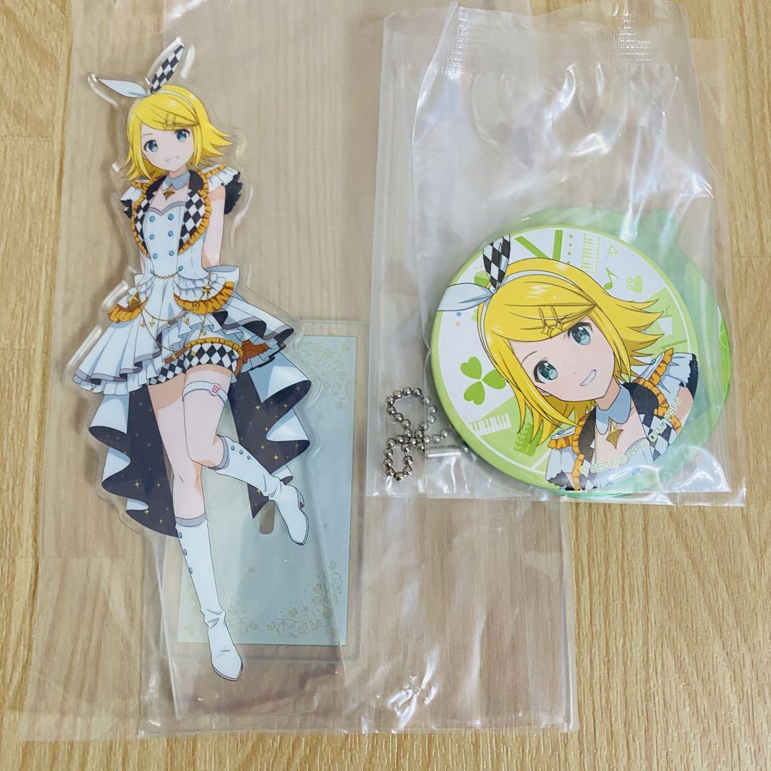 お得な情報満載 2点セット 鏡音リン ラッキーくじ プロセカ 缶バッジ アクスタ その他
