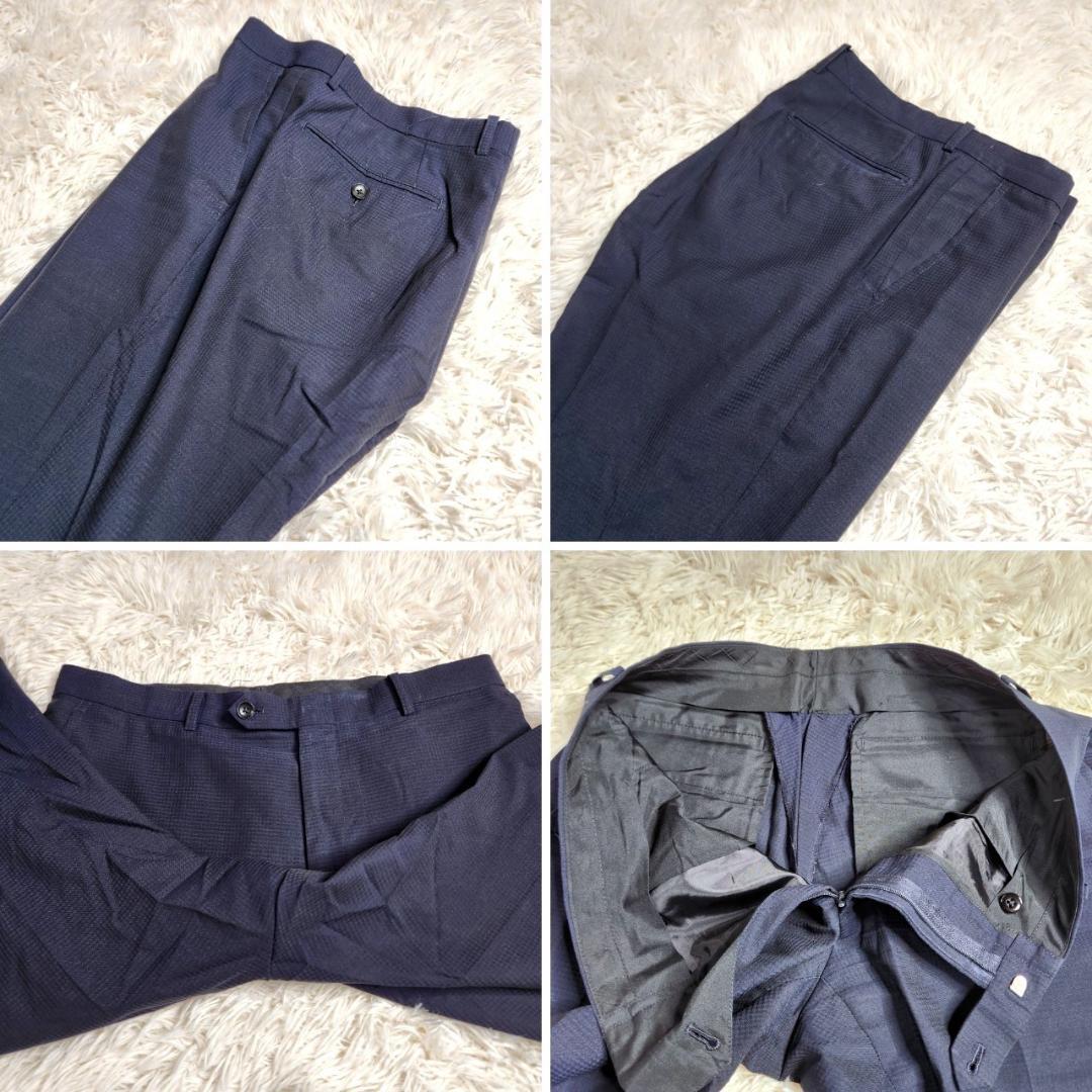 SUIT SELECT 背抜き センターベント チェック セットアップ