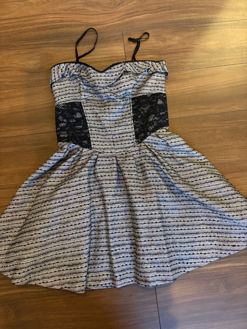 ジルスチュアート ラメツイードドレス サイズ2M JILL STUART