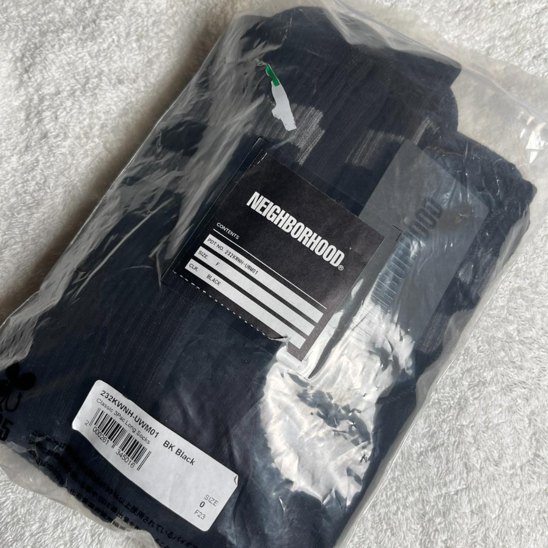 新品未使用 ネイバーフッド 3PAC ソックス 靴下 3足セット