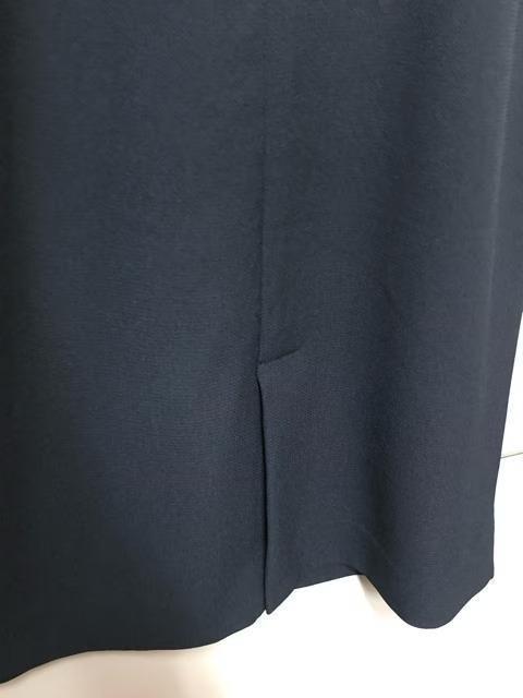 新品☆M♪紺系♪多機能さらっと素材セパレート風ワンピース♪きれいめ☆s509