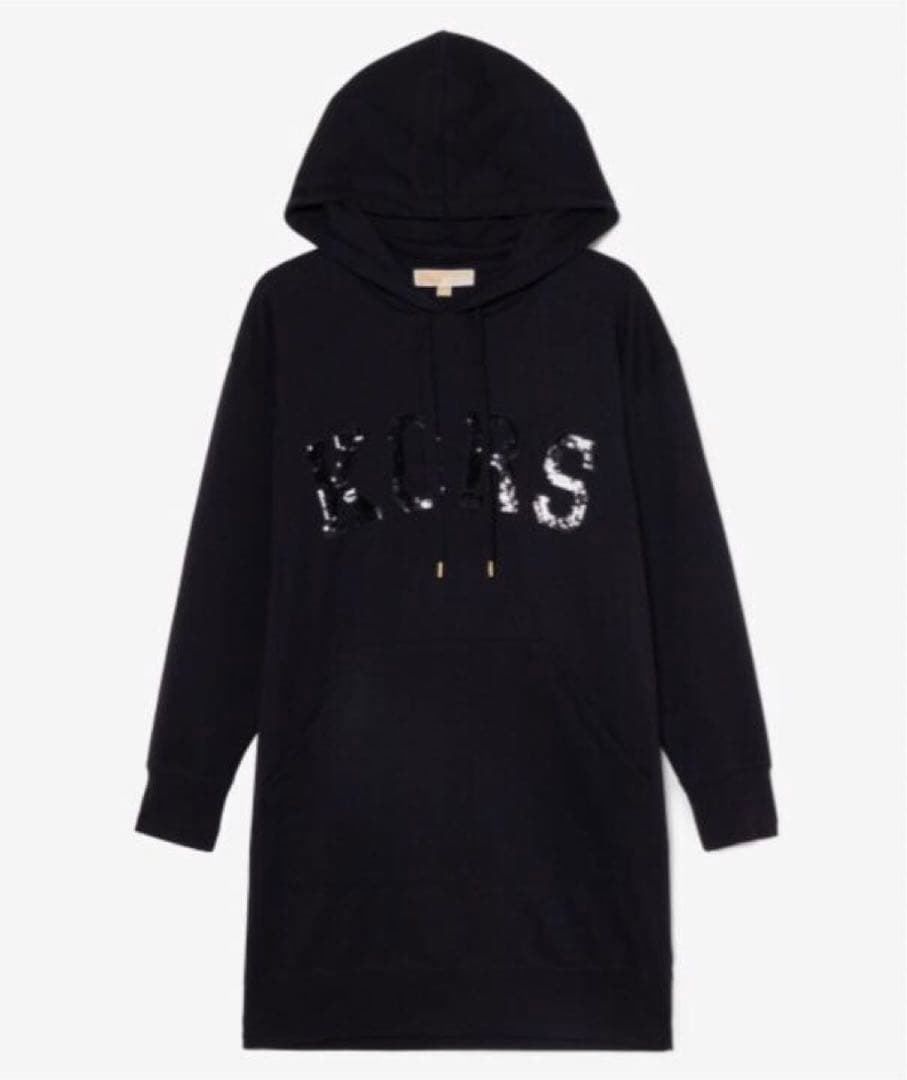 マイケルコース シークイン カレッジ KORS フーディドレス　XS