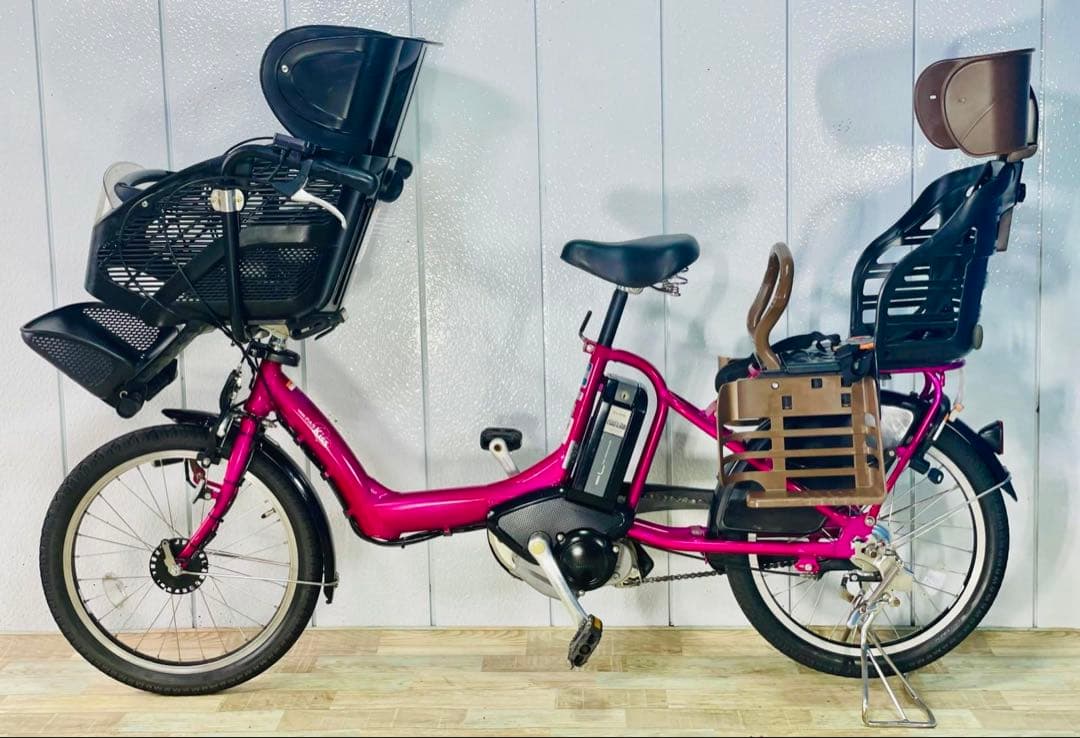 2949ヤマハ8.9アンペア3人乗り対応20インチ子供乗せ 電動アシスト自転車YAMAHA