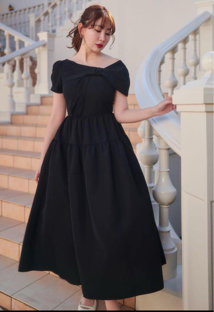 M様 herlipto Twisted Ribbon Tiered Dress